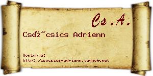 Csócsics Adrienn névjegykártya
